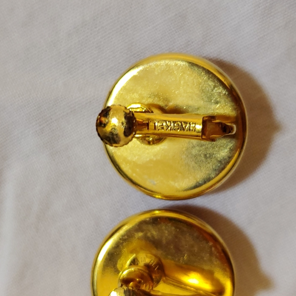 Miriam Haskell Signed Vintage Earrings - image 4